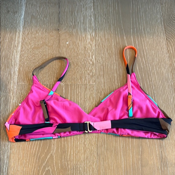 Roxy Pink and Orange Bikini Swimwear Medium no tag - Picture 3 of 3